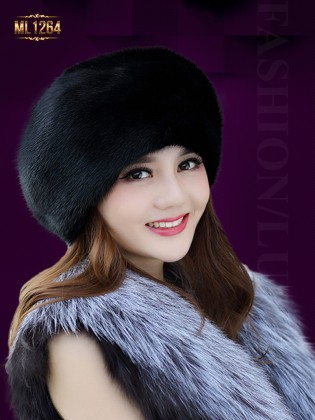 Mũ nồi lông phong cách Hàn Quốc thời trang ML1264 (Màu đen)