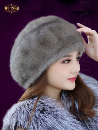Mũ nồi lông phong cách Hàn Quốc thời trang ML1264 (Màu xám)